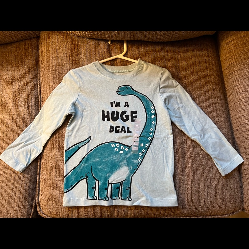 Carter’s Boy Long-sleeve Dinosaur Shirt